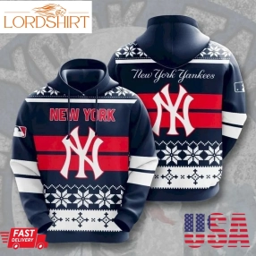 New York Yankees Christmas Pullover And Zippered Hoodies Custom 3D Graphic Printed 3D Hoodie All Over Print Hoodie For Men For Women