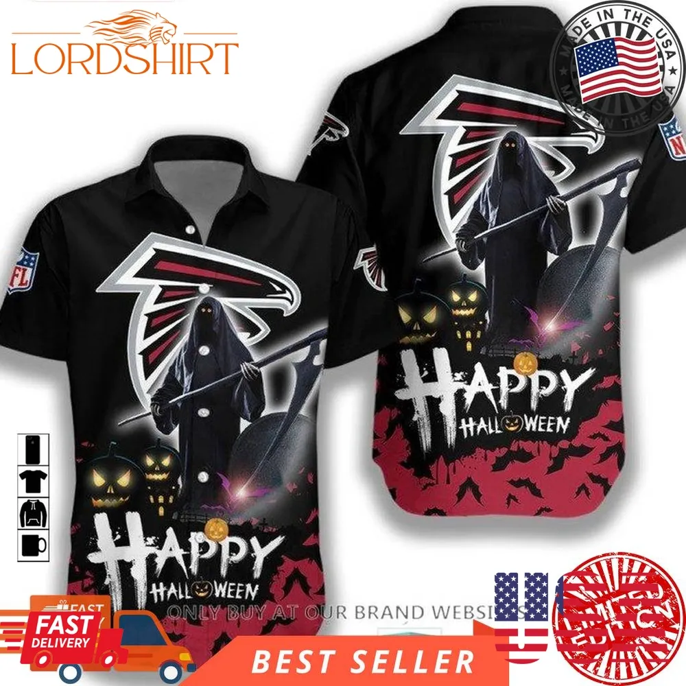 Nfl Atlanta Falcons Happy Halloween Hawaiian Shirt