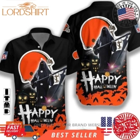 Nfl Cleveland Browns Happy Halloween Hawaiian Shirt