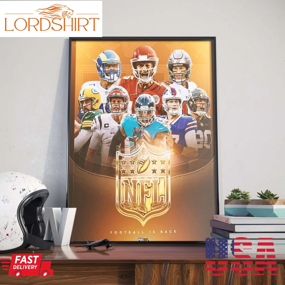 Nfl Football Is Back 2022 New Season Poster Canvas