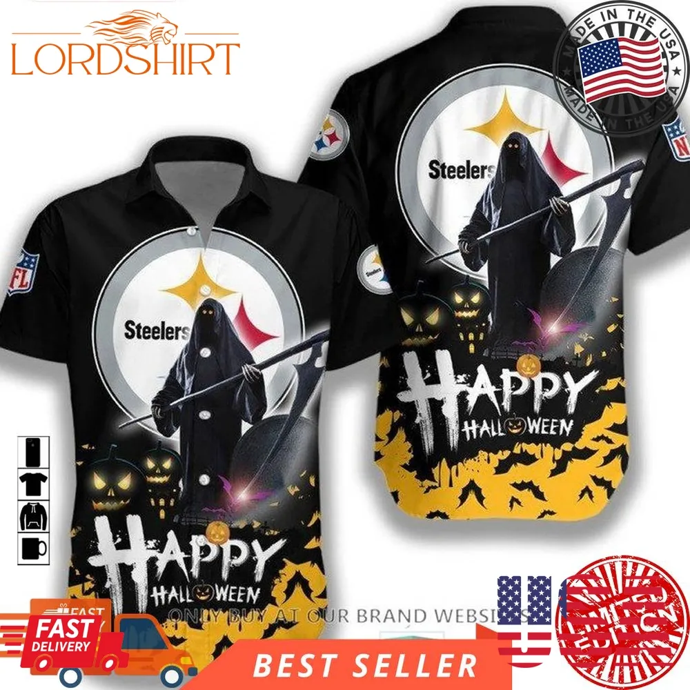 Nfl Pittsburgh Steelers Happy Halloween Hawaiian Shirt