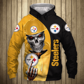 Nfl Pittsburgh Steelers Skull Men And Women 3D Full Printing Hoodie Zip Hoodie Shirt Nfl Pittsburgh Steelers 3D Full Printing Shirt