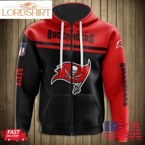 Nfl Tampa Bay Buccaneers Skull 3D Hoodie Sweatshirt