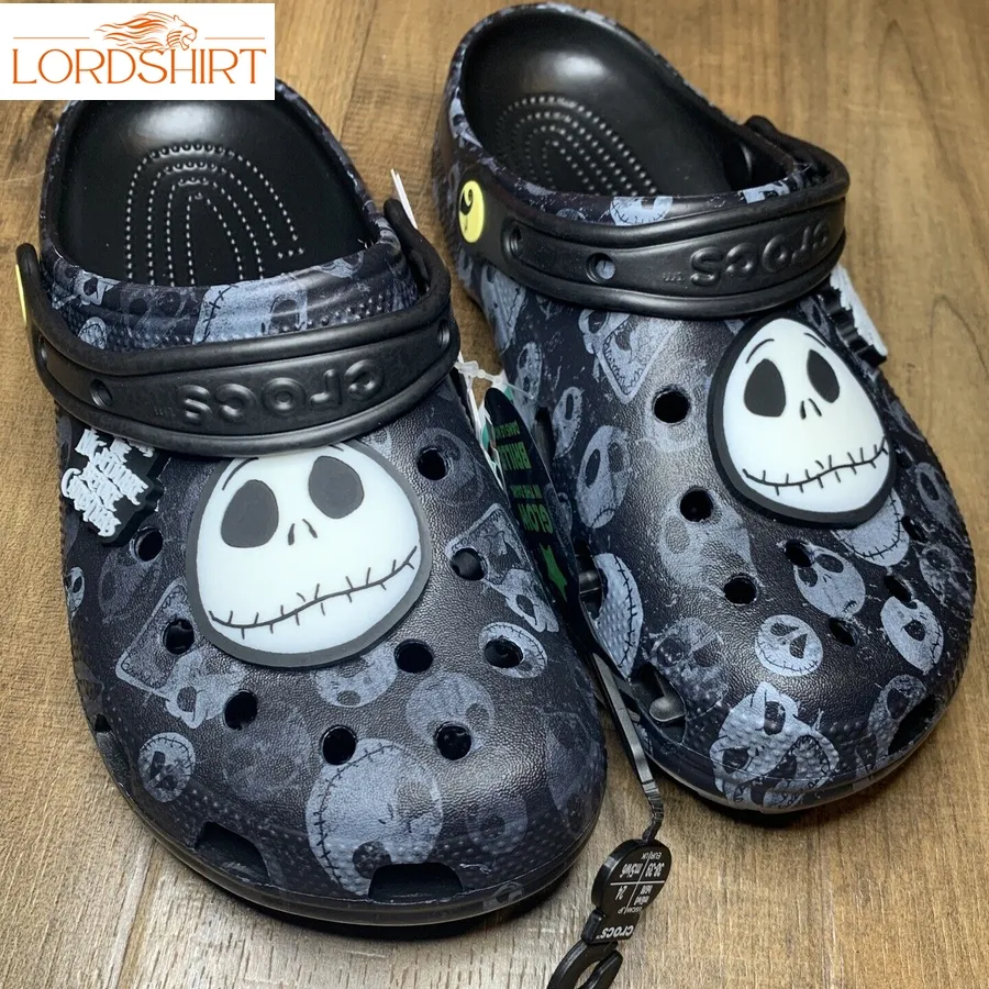 Nightmare Before Christmas Crocs Glow In Dark Clog Jack Skellington Halloweener