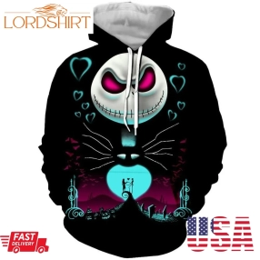 Nightmare Before Christmas Jack 3D Hoodie For Men For Women All Over Printed Hoodie