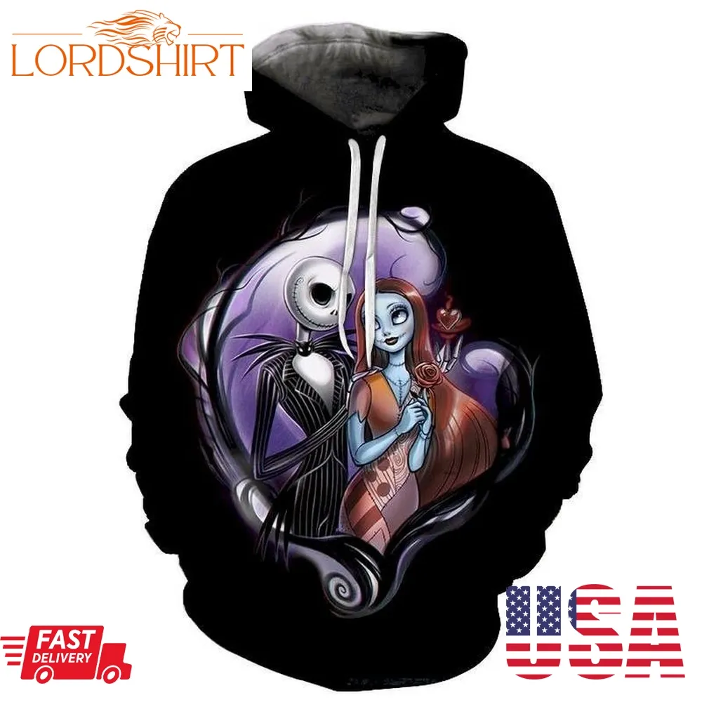 Nightmare Before Christmas Movie 3D Sweatshirt Hoodie Pullover