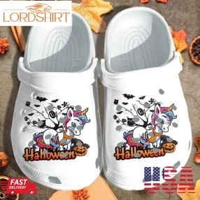 Nightmare Halloween Unicorn Shoes Clog   Halloween Tree Crocs Crocband Clog Birthday Gift For Man Woman