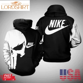 Nike Punisher Skull Men And Women 3D Full Printing Hoodie Shirt Nike Skull 3D Full Printing Shirt Nike Inc 3D All Over Printed Shirt 2020