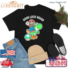 Nintendo Super Mario St Patricks Day Good Luck Squad Shirt