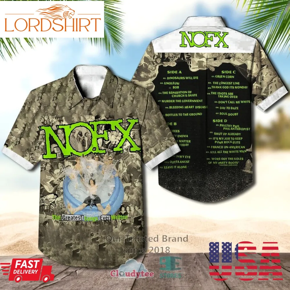 Nofx Band The Greatest Songs Ever Written Album Hawaiian Shirt