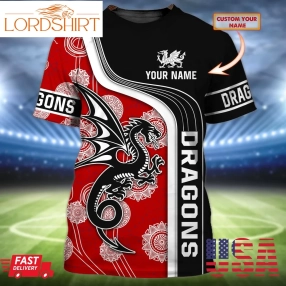 Nrl St George Illawarra Dragons Customized Aop 3D T Shirt