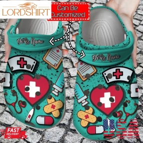 Nurse Crocs   Personalized Clogs Shoes With Symbols