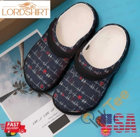 Nurse Heartbeat Crocs Clog Shoes