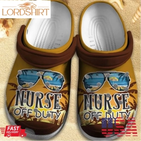 Nurse Off Duty Shoes   Summer Beach  Crocs Clogs Gift   Nr Duty 1