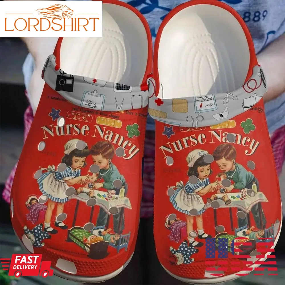 Nurse Personalize Clog Custom Crocs Fashionstyle Comfortable For Women Men Kid Print 3D Nurse Nancy