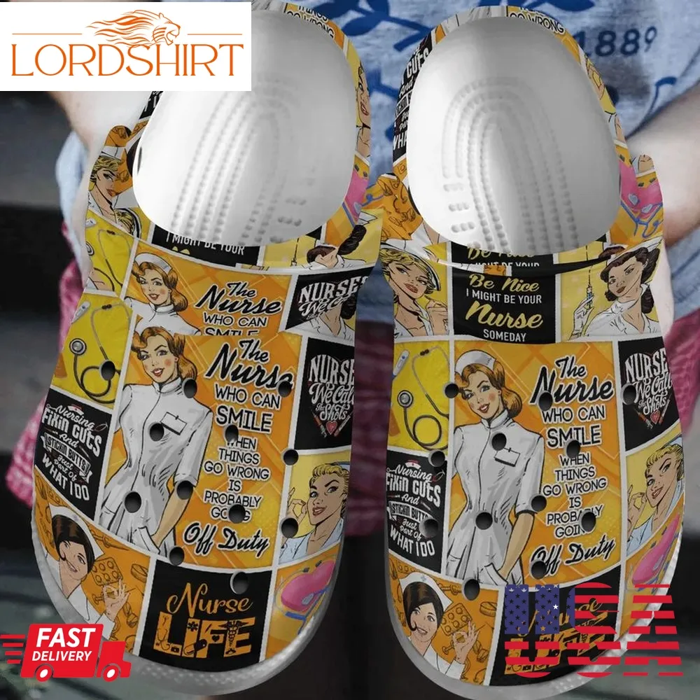 Nurse Personalize Clog Custom Crocs Fashionstyle Comfortable For Women Men Kid Print 3D Off Duty