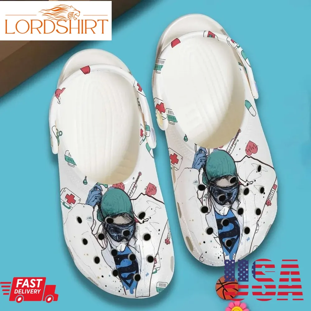 Nurse Personalized Clog Custom Crocs Comfortablefashion Style Comfortable For Women Men Kid Print 3D Angles Without Wings