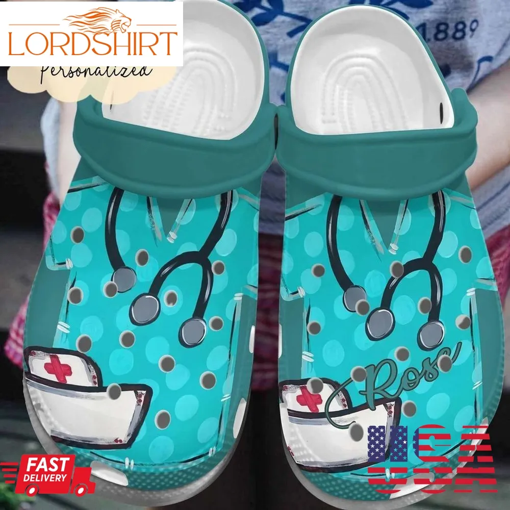 Nurse Personalized Clog Custom Crocs Comfortablefashion Style Comfortable For Women Men Kid Print 3D Scrub