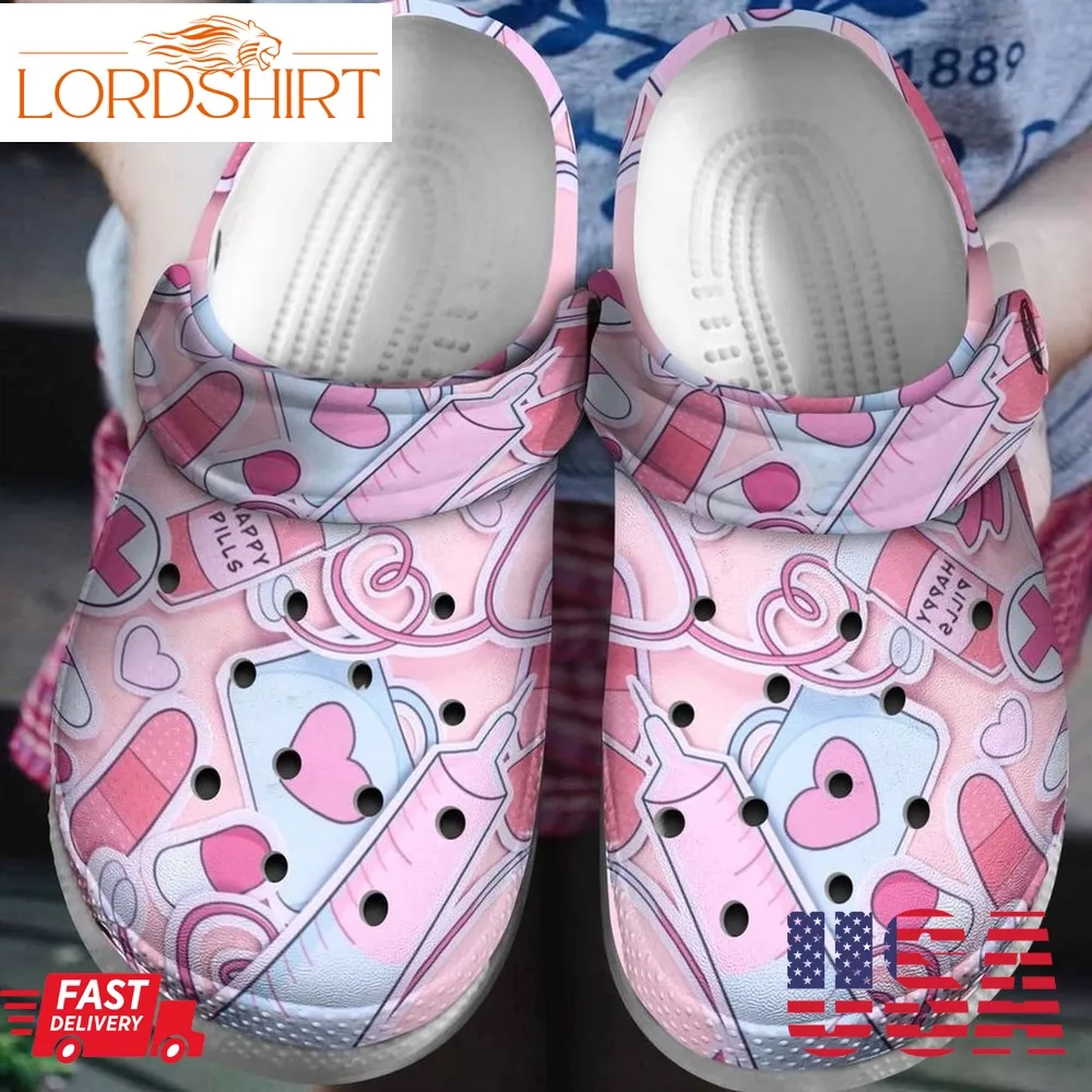 Nurse Personalized Clog Custom Crocs Comfortablefashion Style Comfortable Kid Print 3D Nurse Stickers For Mens And Womens