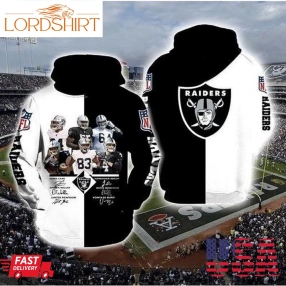 Oakl Raiders Nfl Anniversary 3D Hoodie Sweatshirt Zip