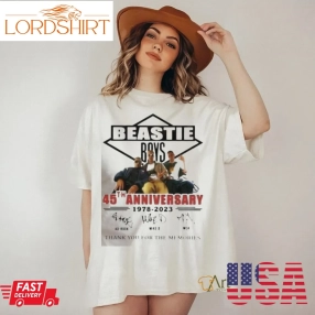 Official 45Th Anniversary 1978 2023 Beastie Boys Thank You For The Memories Shirt