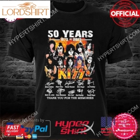 Official 50 Years 1973 2023 Kizz Thank You For The Memories Signatures Shirt