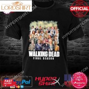 Official The Walking Dead Final Season 2023 Signatures Thank You For The Memories Shirt