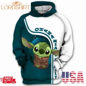 Ohana Means Family Yoda Lilo And Stitch Star Wars 3D Hoodie Sweatshirt