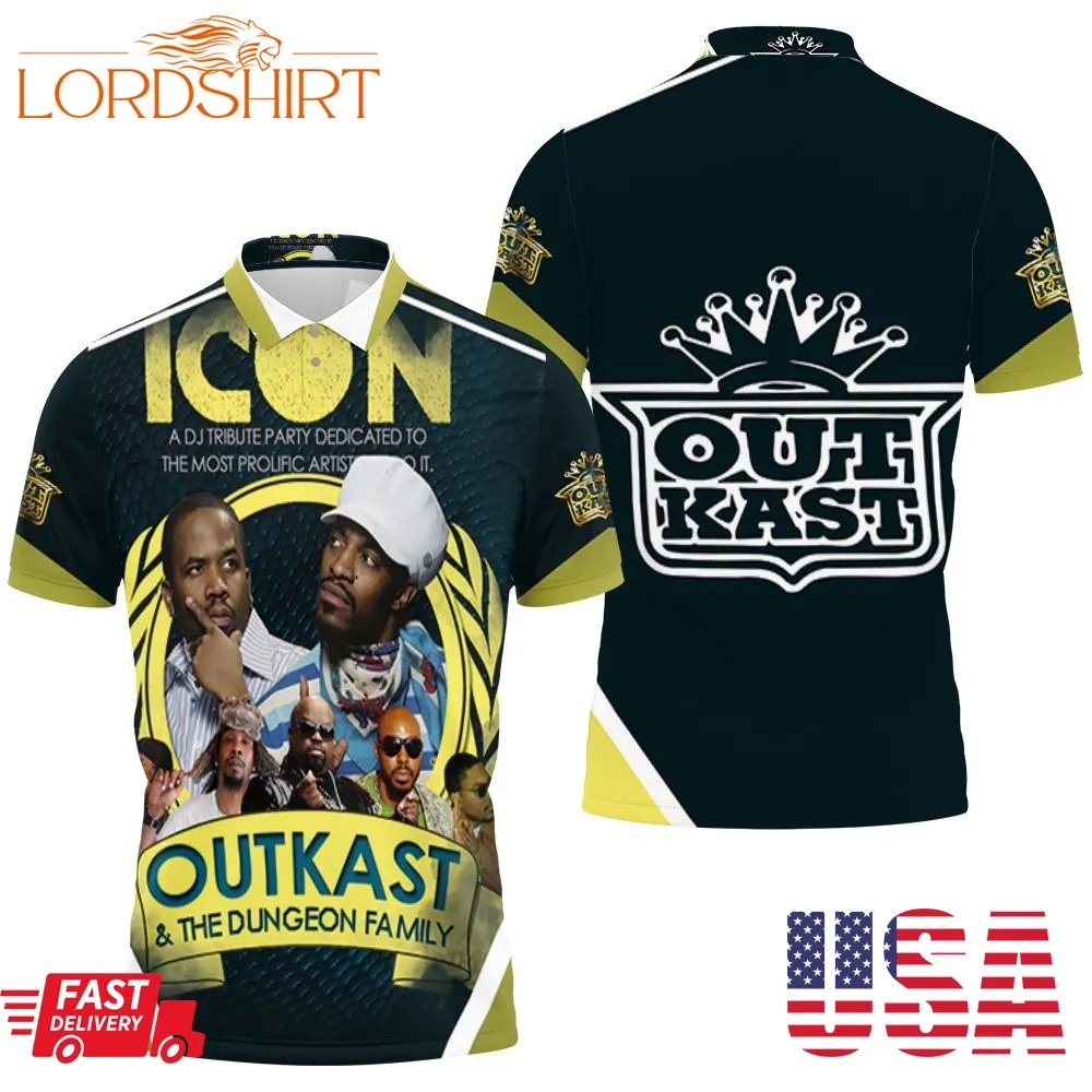 Outkast And Dungeon Icon Family Show 3D All Over Print Polo Shirt