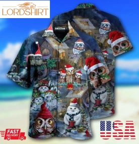 Owls Love Christmas Hawaiian Shirt