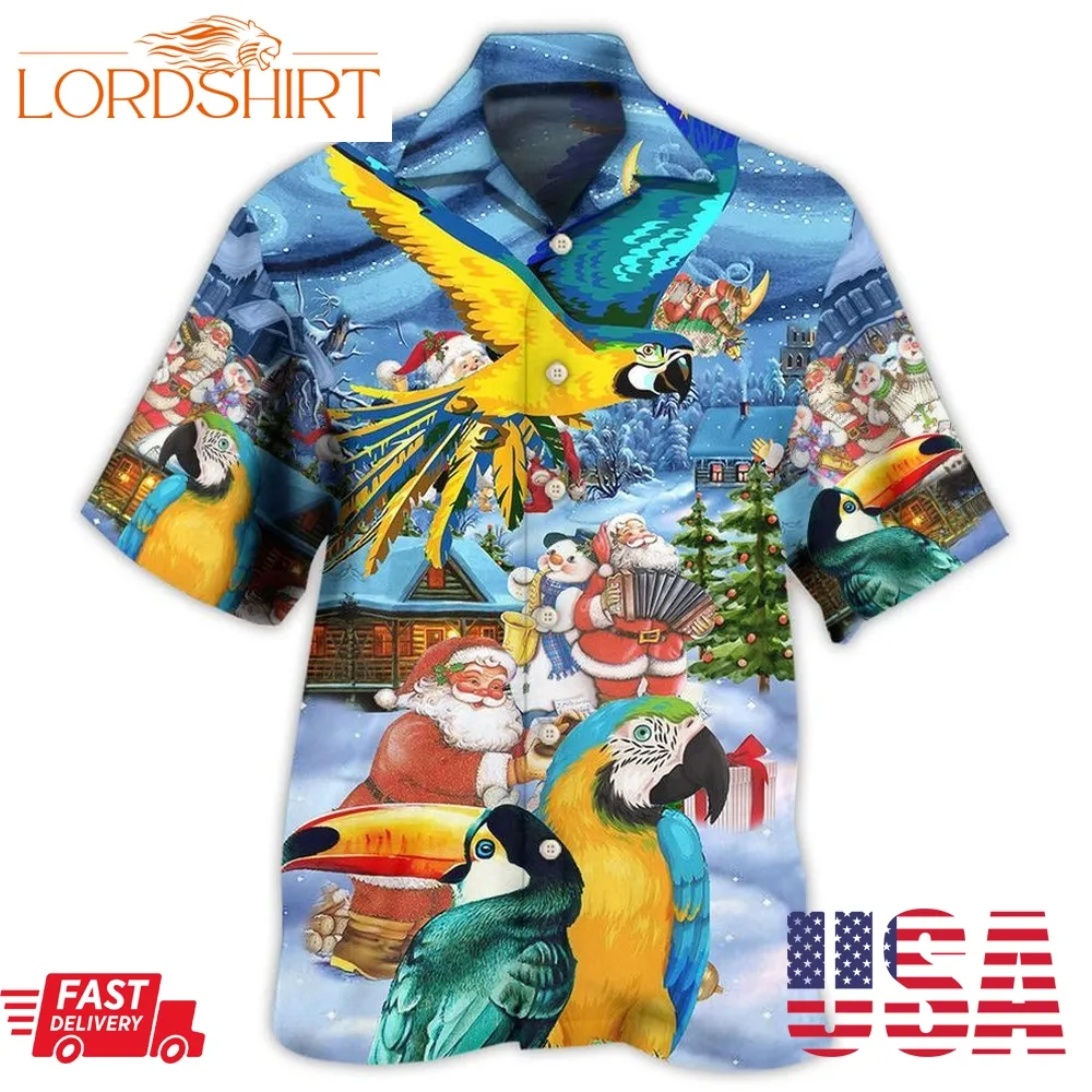 Parrots High By The Beach 1 Best Fathers Day Gifts Hawaiian Shirt Men