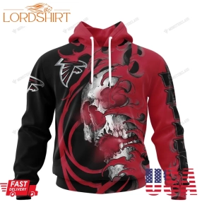 Personalized Atlanta Falcons Japanese Style Skull Custom Jersey 3D Shirt, Hoodie