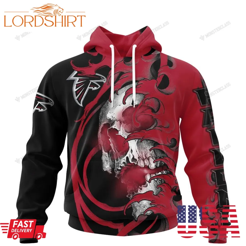 Personalized Atlanta Falcons Japanese Style Skull Custom Jersey 3D Shirt, Hoodie