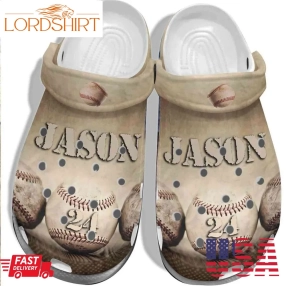 Personalized Baseball Ball Crocs Crocband Clogs