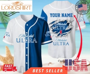 Personalized Basic Michelob Ultra Baseball Jersey, Halloween Shirt, Hawaii Shirt Holiday Beach Summer  1