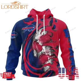 Personalized Buffalo Bills Japanese Style Skull Custom Jersey 3D Shirt, Hoodie