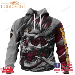 Personalized Cleveland Cavaliers Custom Skull Jersey Hoodie, Shirt