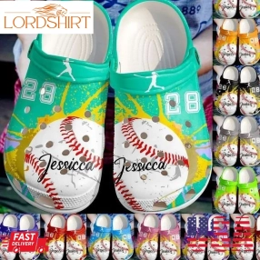 Personalized Crocs Baseball, Fashion Style Print 3D I Love Playing Baseball 12 Colors For Women, Men, Kid