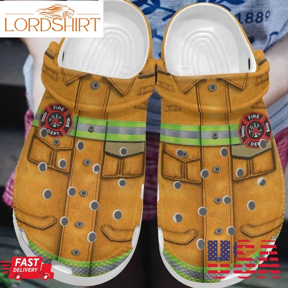 Personalized Crocs Firefighter,  Fashion Style Print 3D Firefighter Uniform For Women, Men, Kid