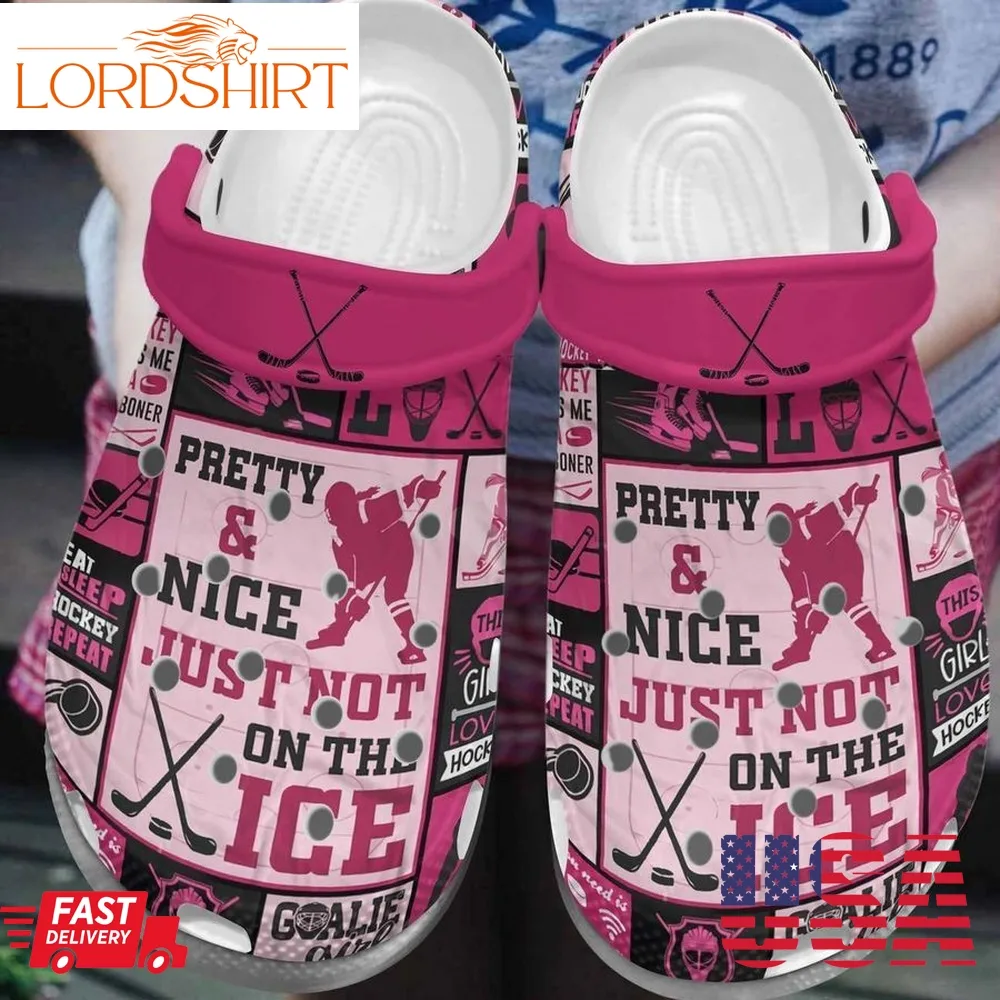 Personalized Crocs Hockey,  Fashion Style Print 3D Pretty And Nice Not Just On The Ice For Women, Men, Kid