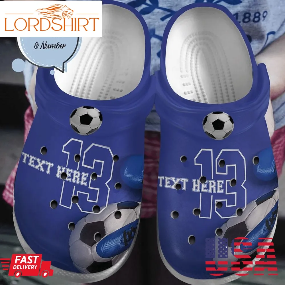 Personalized Crocs Soccer,  Fashion Style Print 3D Amazing Soccer Player For Women, Men, Kid