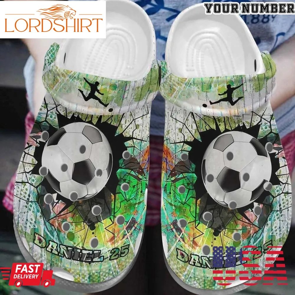 Personalized Crocs Soccer,  Fashion Style Print 3D I Love Playing Soccer 12 For Women, Men, Kid