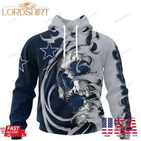 Personalized Dallas Cowboys Japanese Style Skull Custom Jersey 3D Shirt, Hoodie