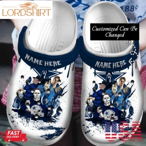 Personalized Football Crocs   Horror Movie Characters Dcowboys