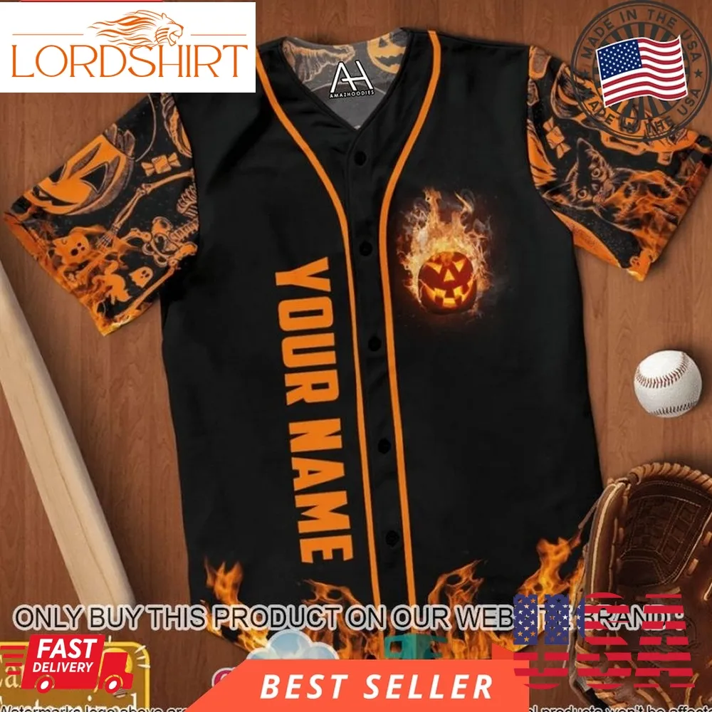 Personalized Halloween Baseball Jersey