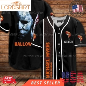 Personalized Halloween Michael Myers Baseball Horror Baseball Jersey Shirt