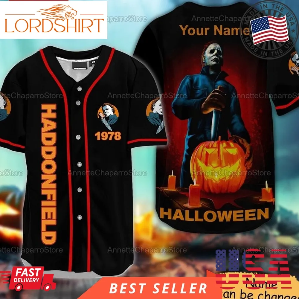 Personalized Horror Halloween Michael Myers Baseball Jersey