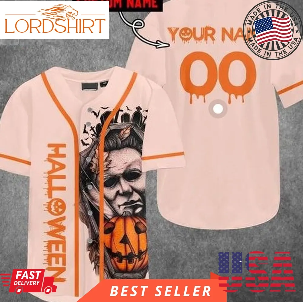 Personalized Horror Movie Horror Horror Halloween Baseball Jersey