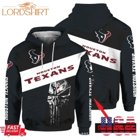 Personalized Houston Texans Skull Hoodie 3D
