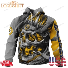 Personalized Indiana Pacers Custom Skull Jersey Hoodie, Shirt